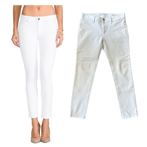 DL1961 Emma Legging Jeans in Milk White Size 30 x 28 - Picture 1 of 15
